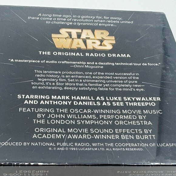 STAR WARS The Original Radio Drama, 13 Episodes on 7 Compacts Discs NPR produced - Picture 5 of 8